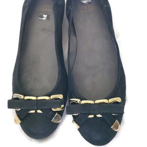Stuart Weitzman 84745 model black slip on flats